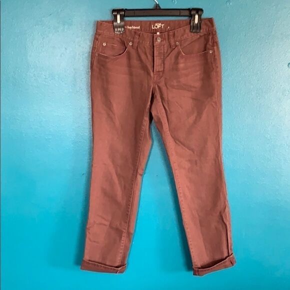 Ann Taylor Loft — Deep maroon jeans - Picture 1 of 7